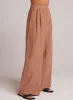 High Waisted Linen Pleated Pant  - Desert Brown sold by Bella Dahl