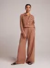 High Waisted Linen Pleated Pant  - Desert Brown sold by Bella Dahl