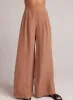 High Waisted Linen Pleated Pant  - Desert Brown sold by Bella Dahl