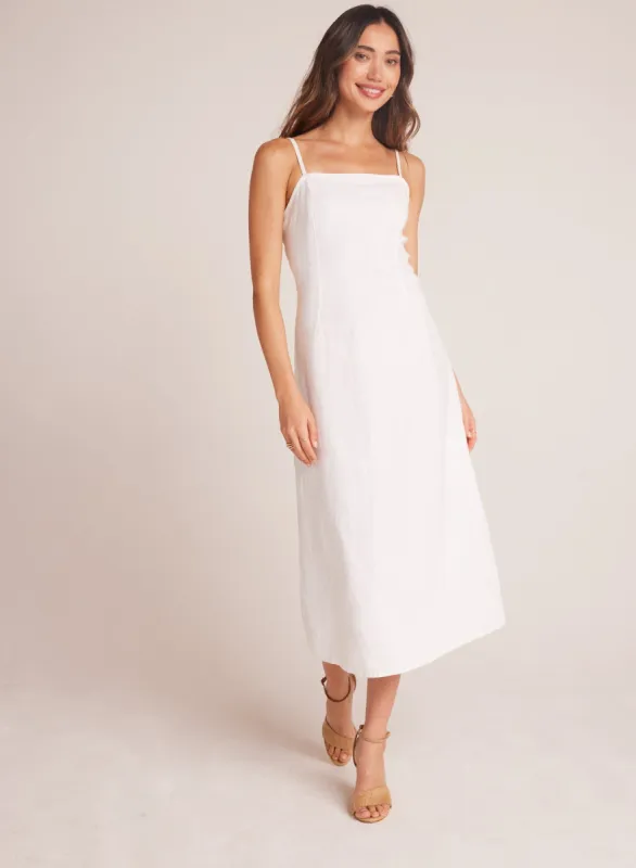 Fitted Cami Midi Dress - White sold by Bella Dahl