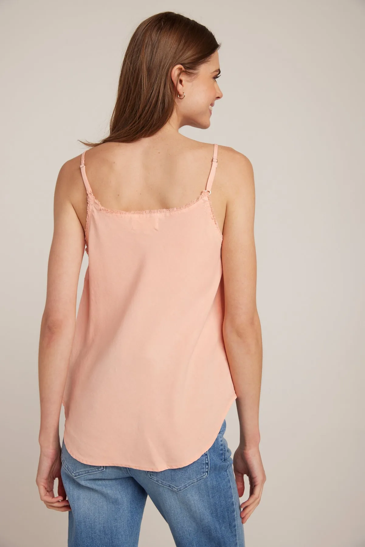 Frayed Tencel Cami - Sunset Coral sold by Bella Dahl product image thumbnail 2