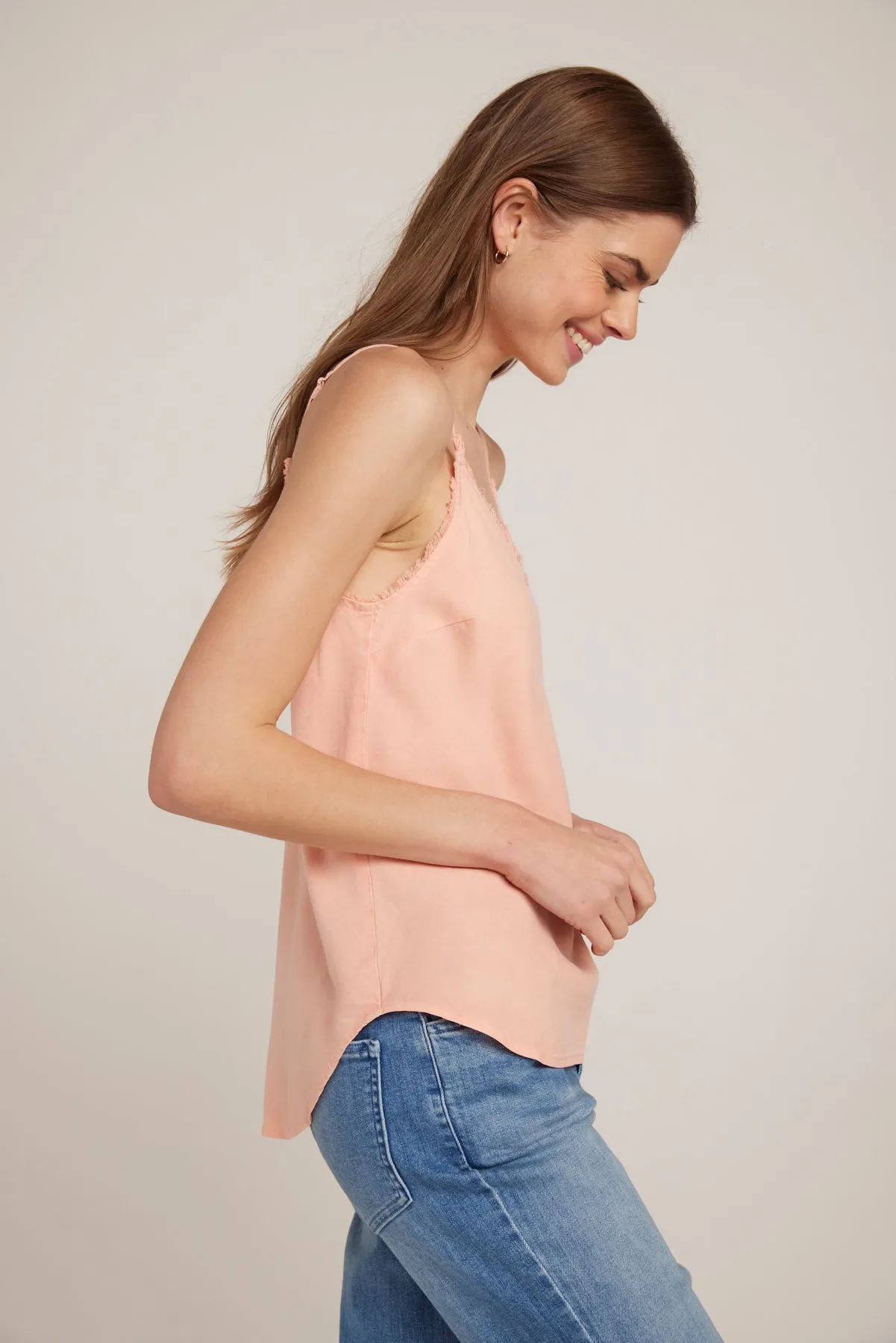 Frayed Tencel Cami - Sunset Coral sold by Bella Dahl product image thumbnail 3