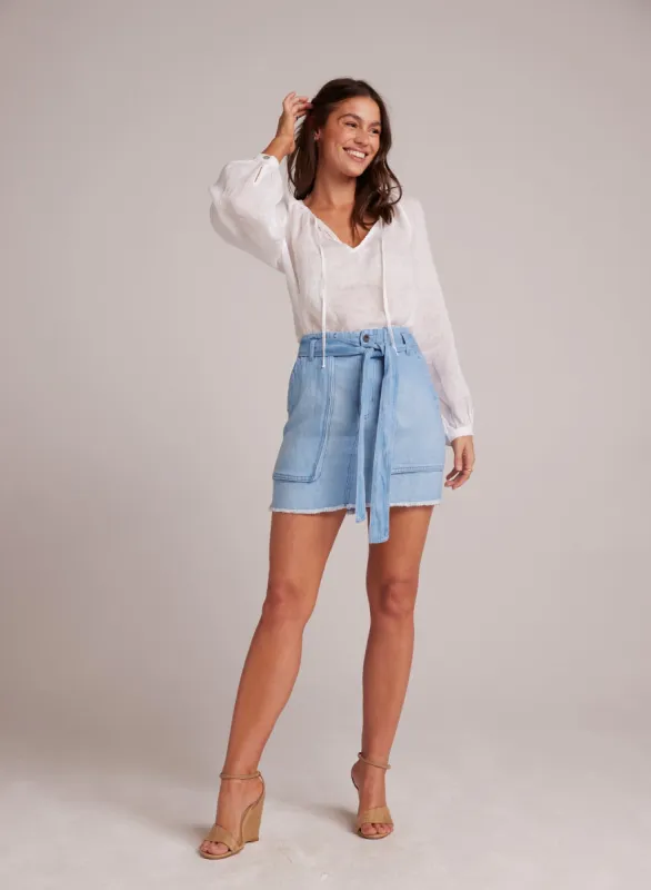 Sunny Utility Skirt with Sash - Coastal Wash sold by Bella Dahl