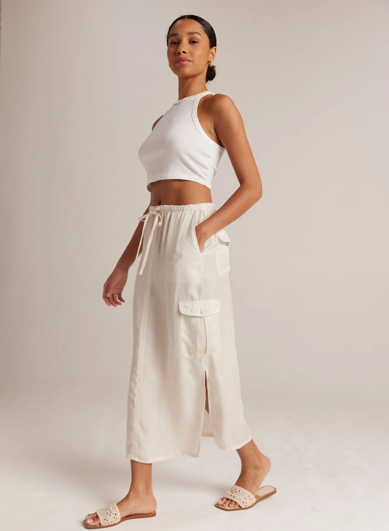 Goldie Bellow Pocket Cargo Skirt - Oasis Sand sold by Bella Dahl
