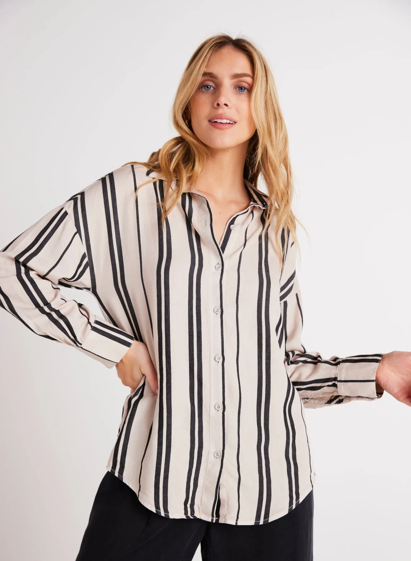 Oversized Button Down - Soft Ecru sold by Bella Dahl product image thumbnail 2