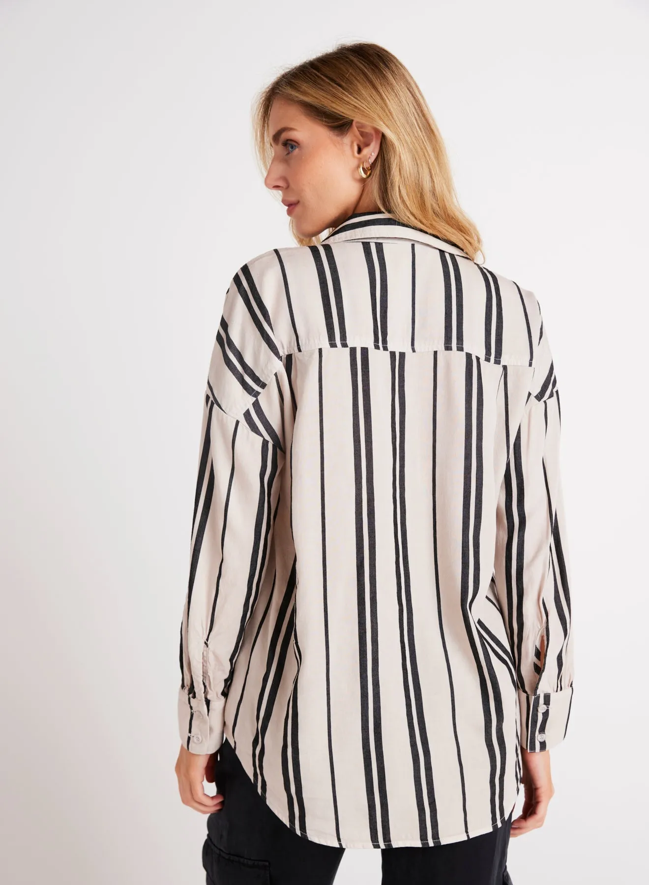Oversized Button Down - Soft Ecru sold by Bella Dahl product image thumbnail 4