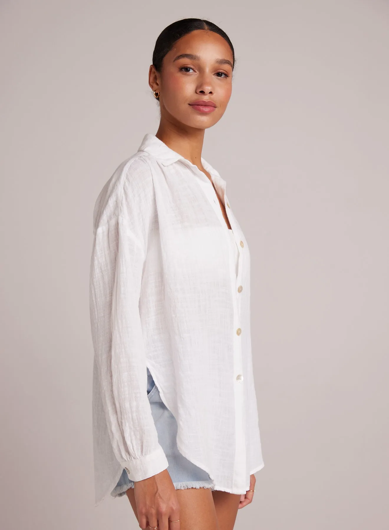 Flowy Shirt - White sold by Bella Dahl product image thumbnail 3