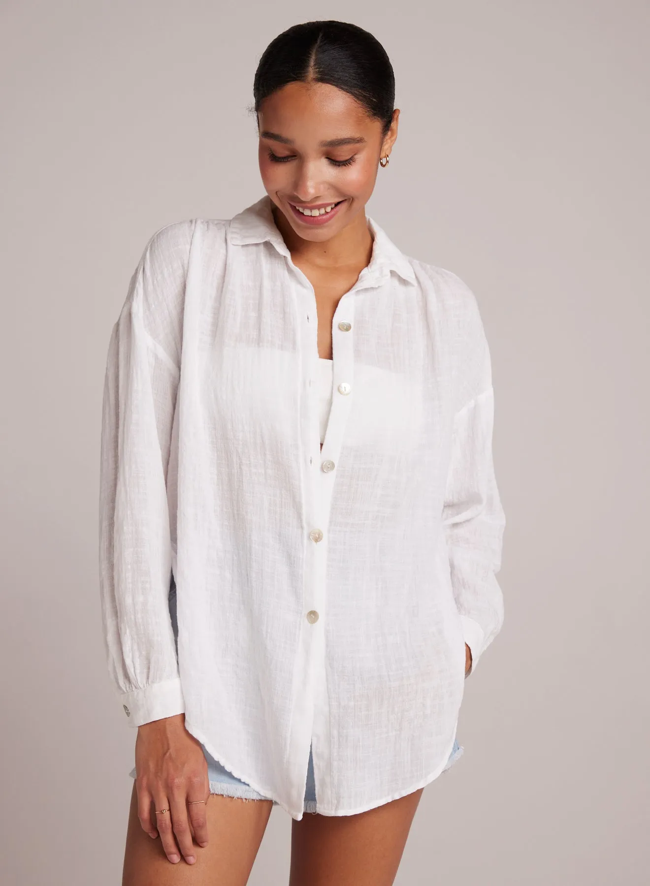Flowy Shirt - White sold by Bella Dahl