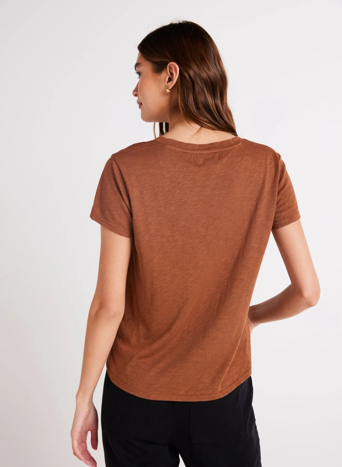 Side Slit V-Neck Tee - Twilight Gold sold by Bella Dahl product image thumbnail 2