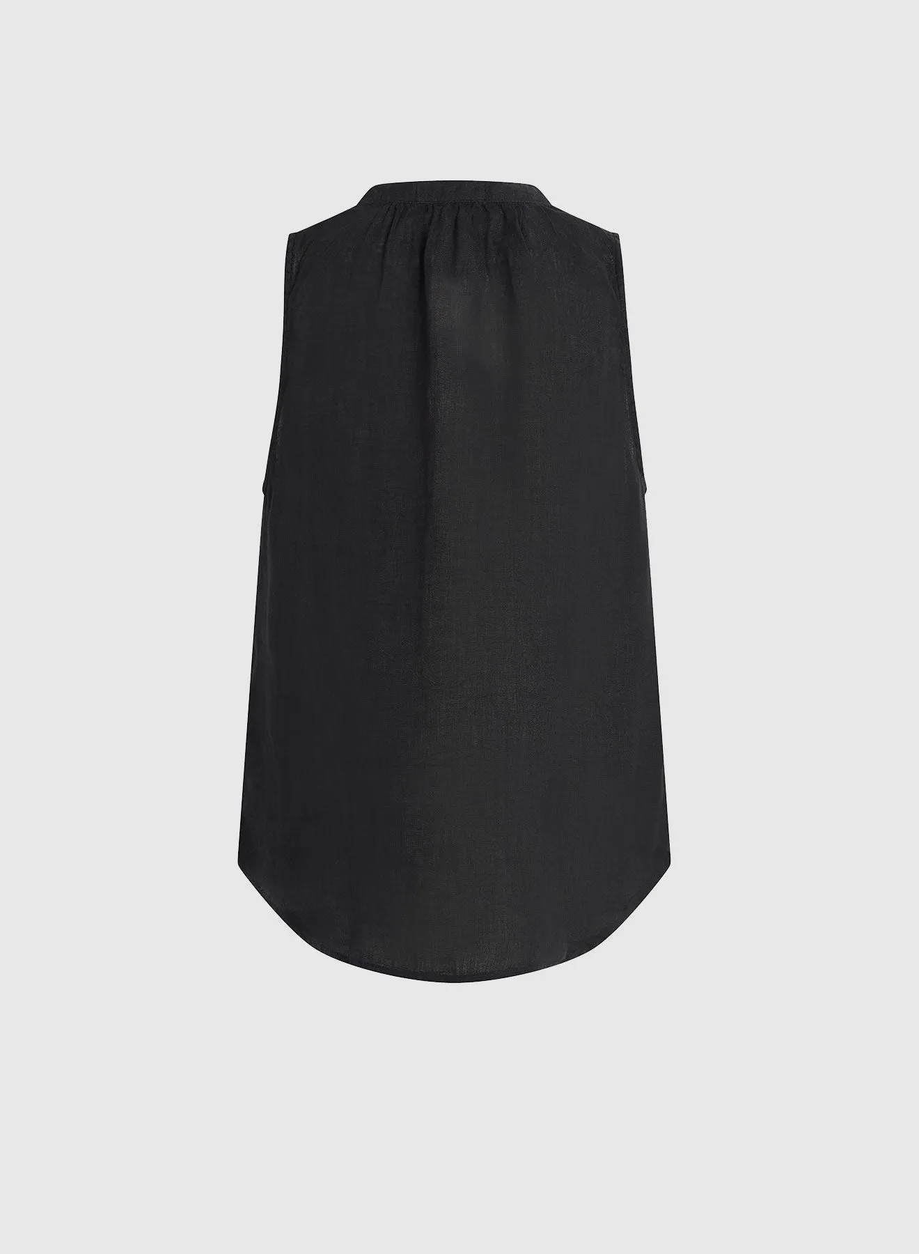 Sleeveless Shirred Shoulder Blouse - Black sold by Bella Dahl product image thumbnail 2