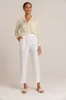 Utility Tie Waist Trouser - White sold by Bella Dahl