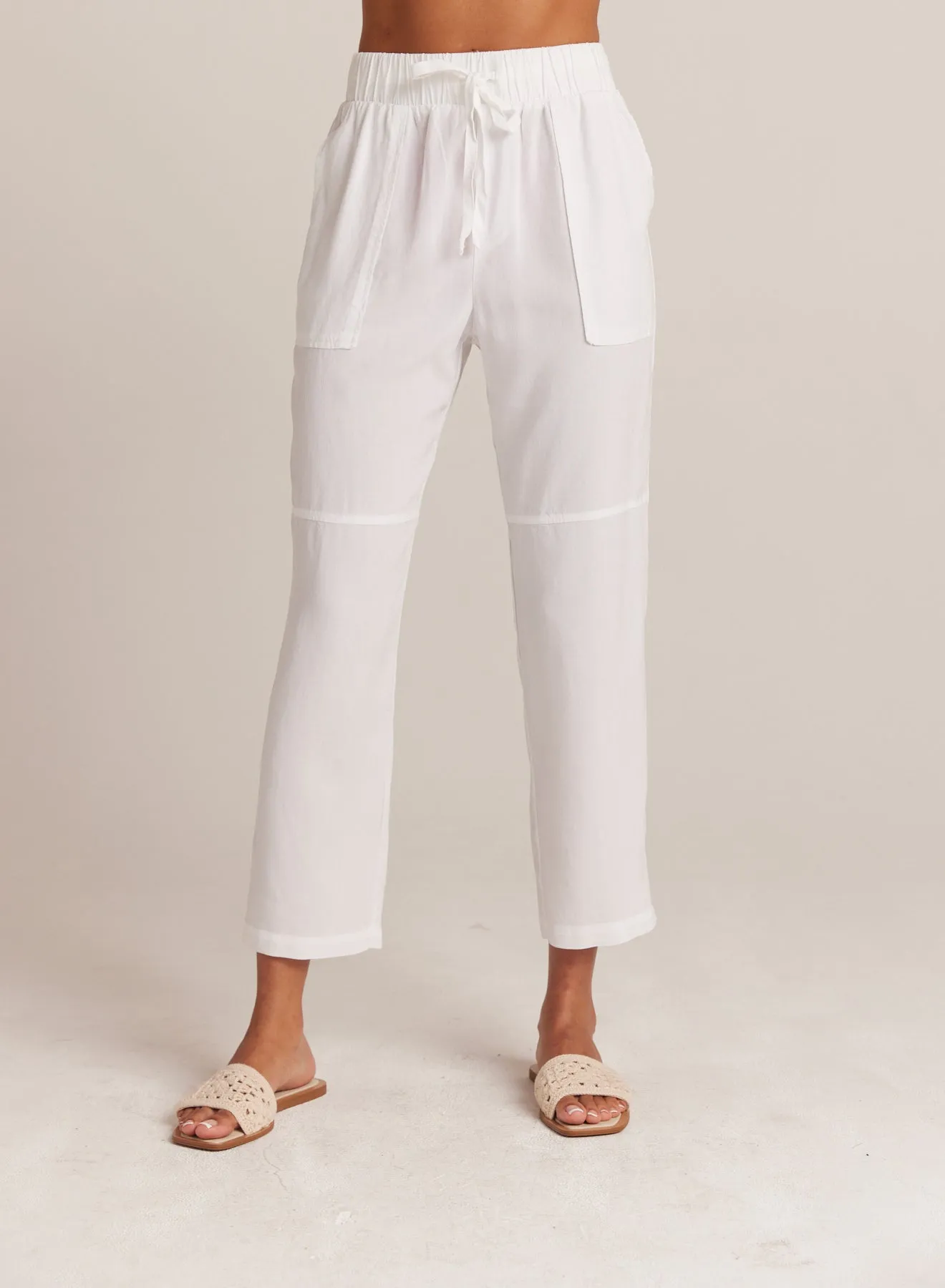 Utility Tie Waist Trouser - White sold by Bella Dahl product image thumbnail 3