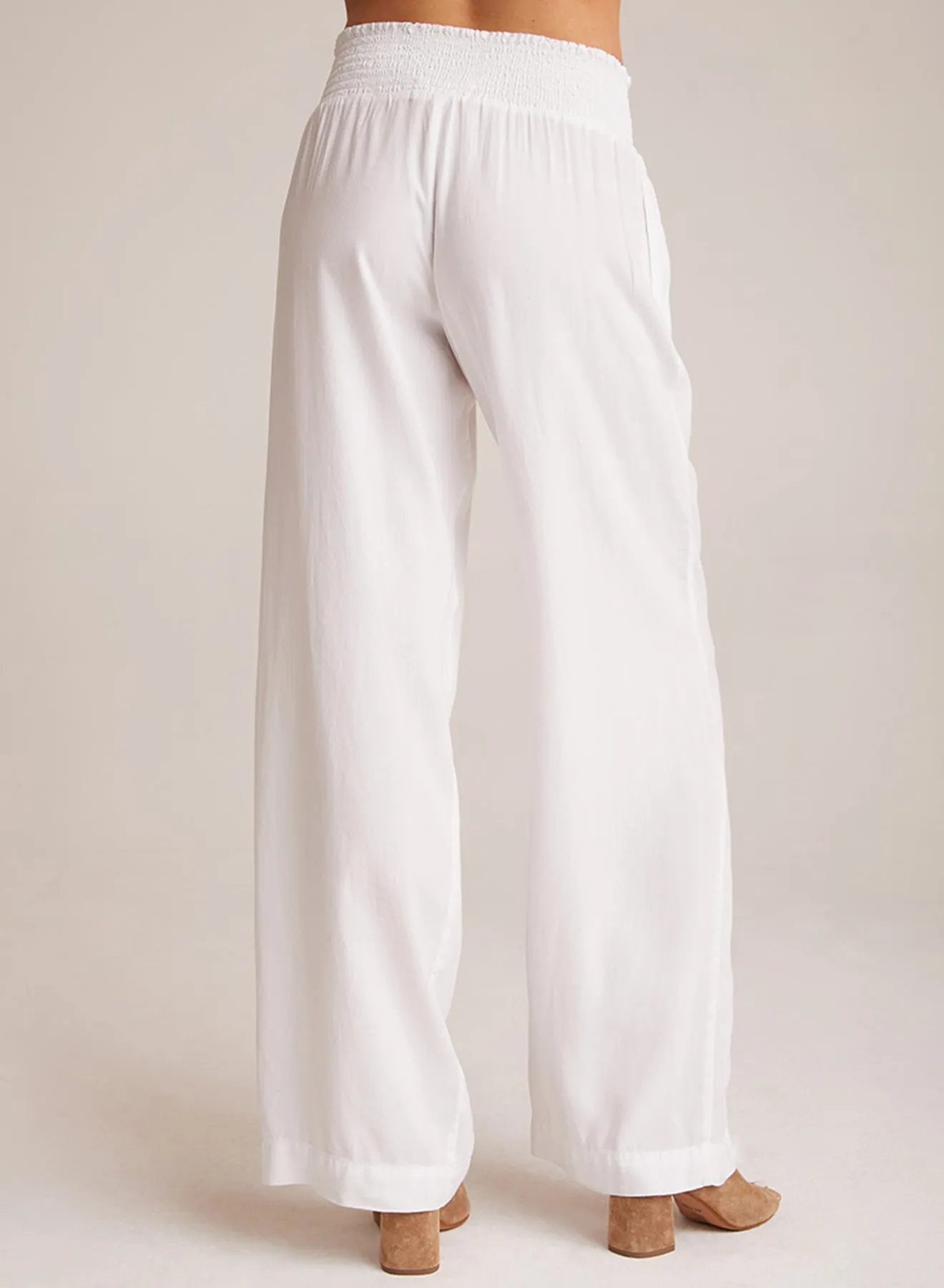Smocked Waist Wide Leg - White sold by Bella Dahl product image thumbnail 3