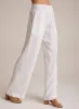 Smocked Waist Wide Leg - White sold by Bella Dahl