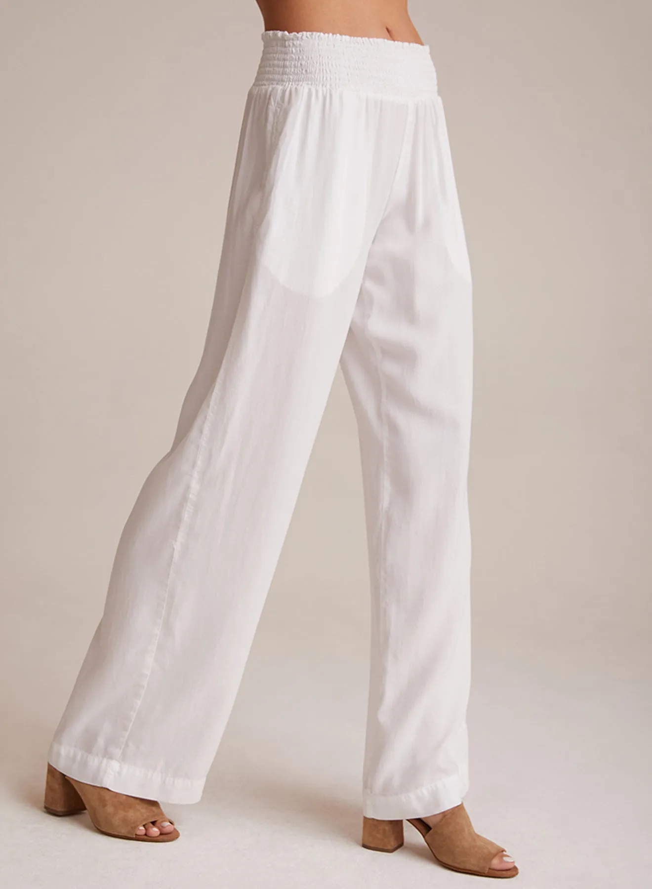Smocked Waist Wide Leg - White sold by Bella Dahl product image thumbnail 4