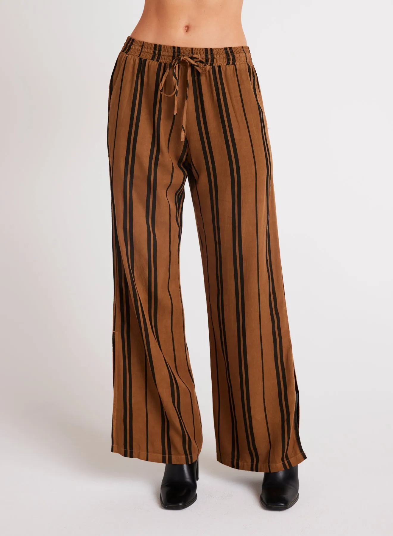 Side Slit Wide Leg Pant - Gilded Brown sold by Bella Dahl product image thumbnail 2