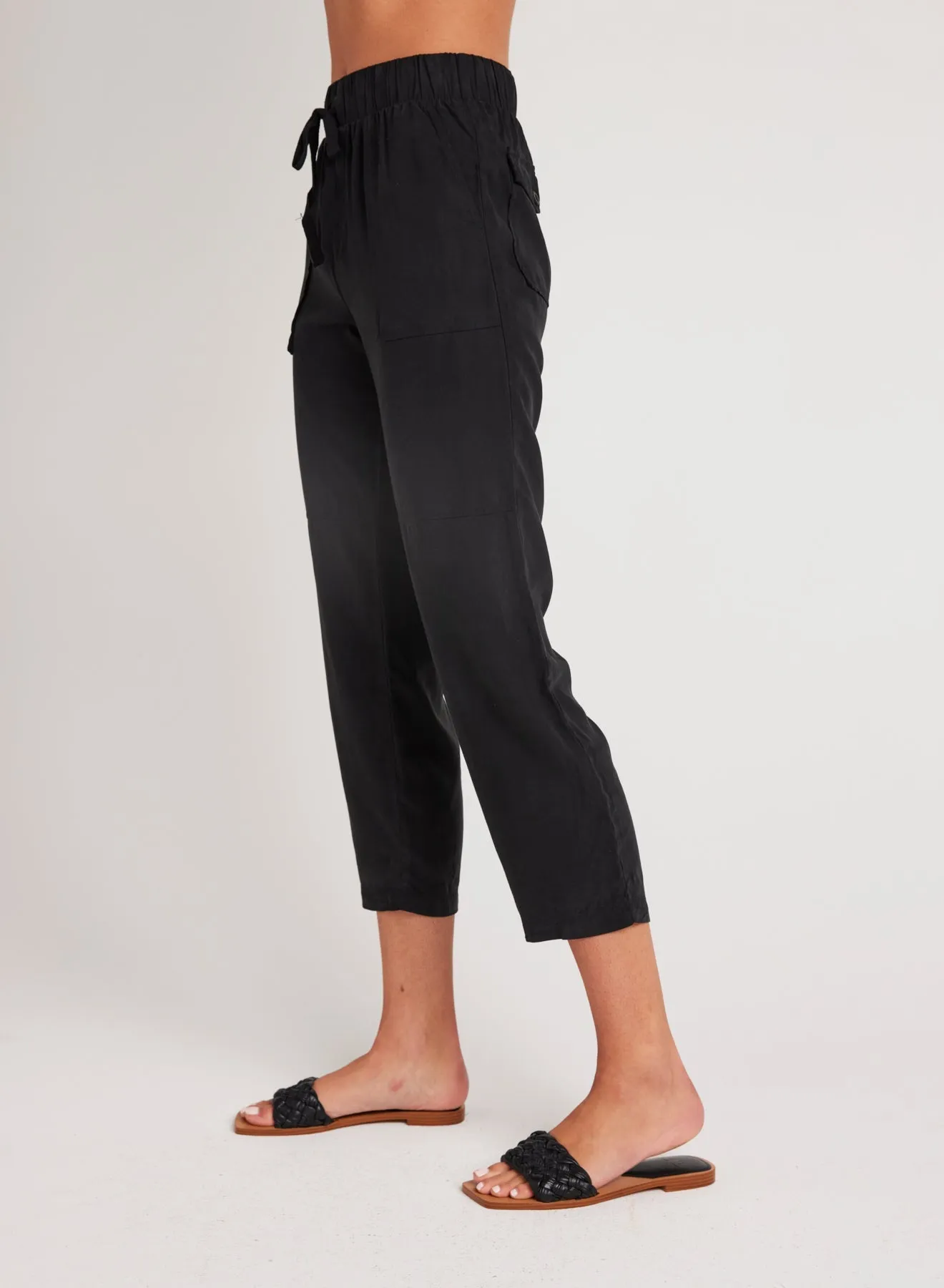 Utility Tie Waist Trouser - Vintage Black sold by Bella Dahl product image thumbnail 3
