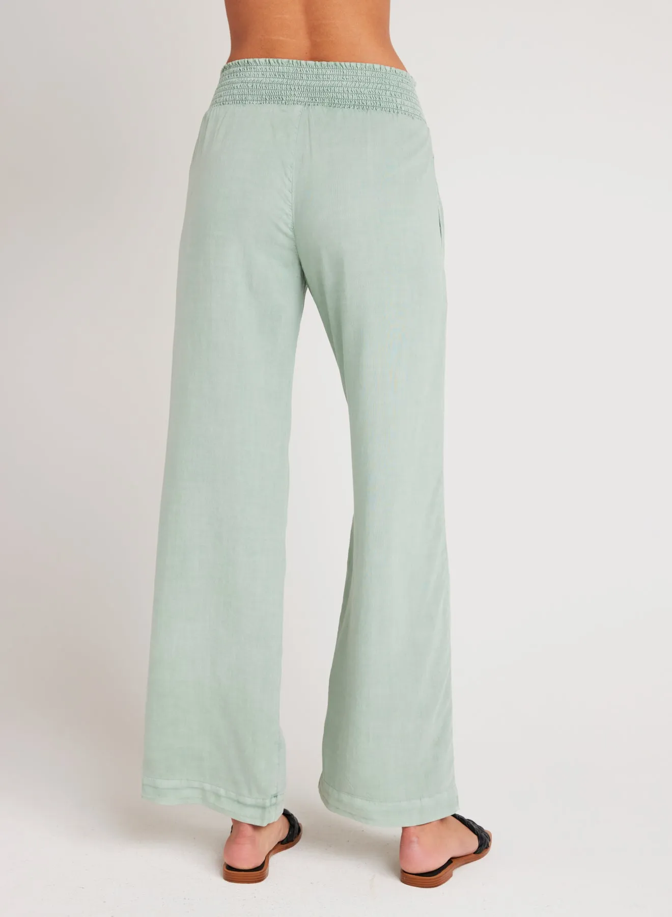 Smocked Waist Wide Leg - Oasis Green sold by Bella Dahl product image thumbnail 3