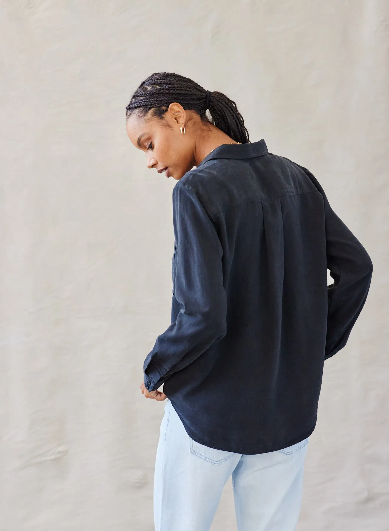 Two Pocket Classic Button Down - Vintage Black sold by Bella Dahl product image thumbnail 2