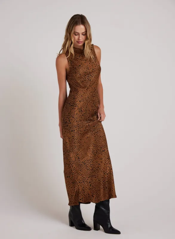 Mock Neck Halter Dress - Bronzed Maple sold by Bella Dahl