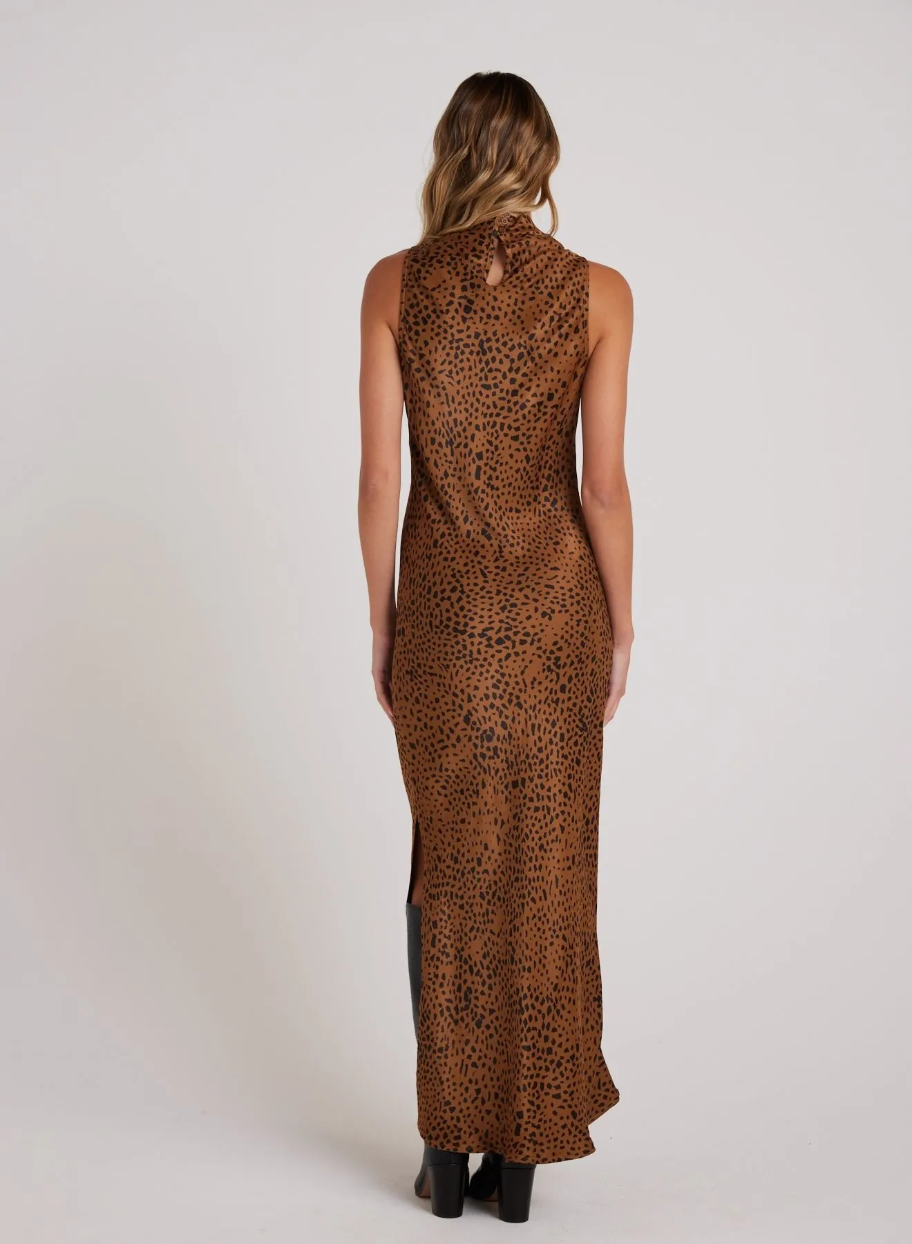 Mock Neck Halter Dress - Bronzed Maple sold by Bella Dahl product image thumbnail 2
