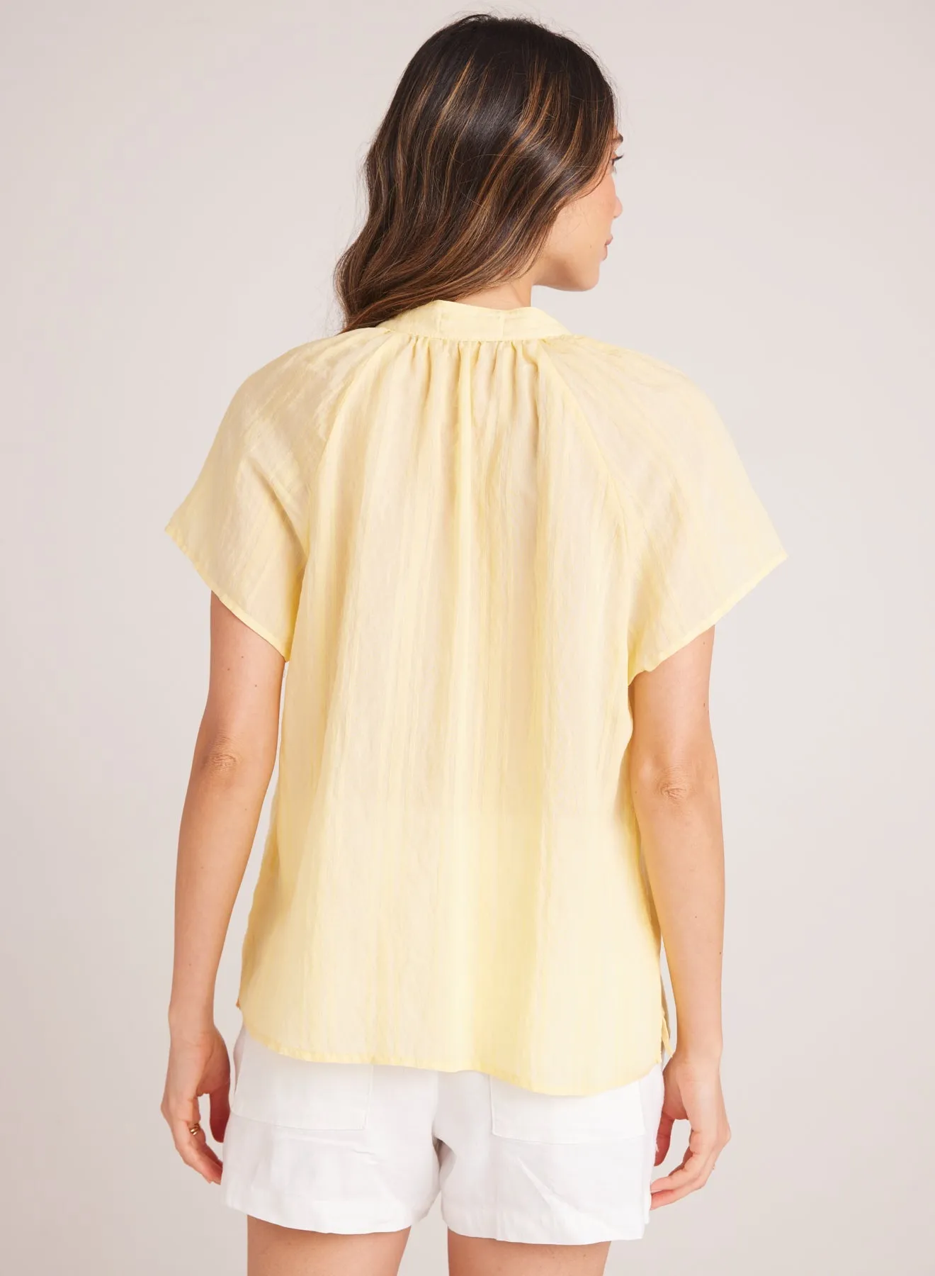 Short Sleeve Pocket Pullover - Citron Yellow sold by Bella Dahl product image thumbnail 2