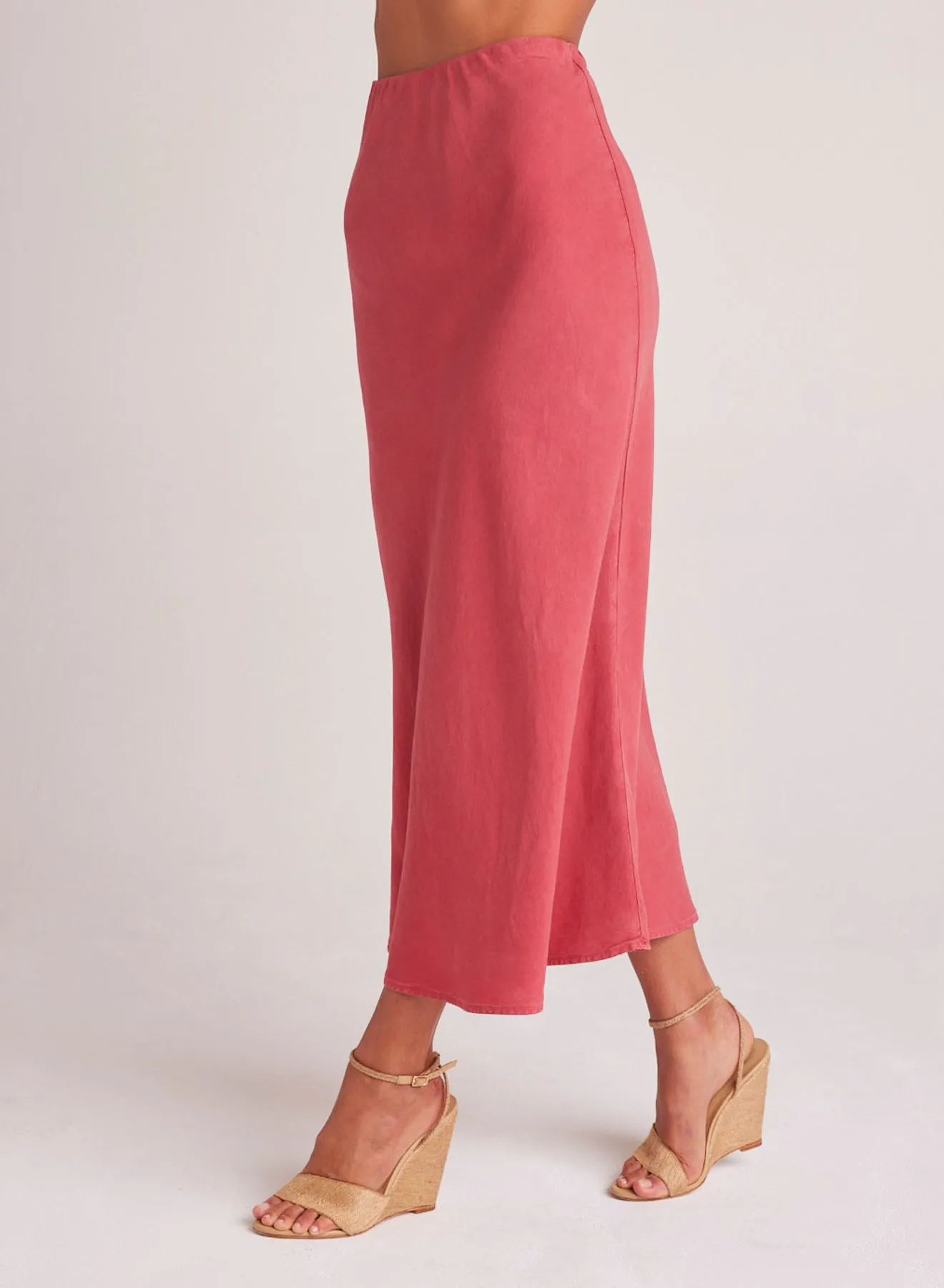 Bias Midi Skirt - Riviera Red sold by Bella Dahl product image thumbnail 4