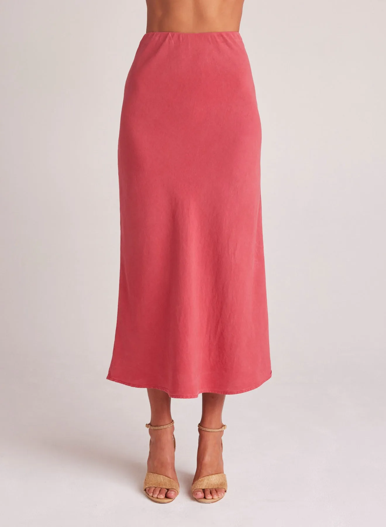 Bias Midi Skirt - Riviera Red sold by Bella Dahl product image thumbnail 2