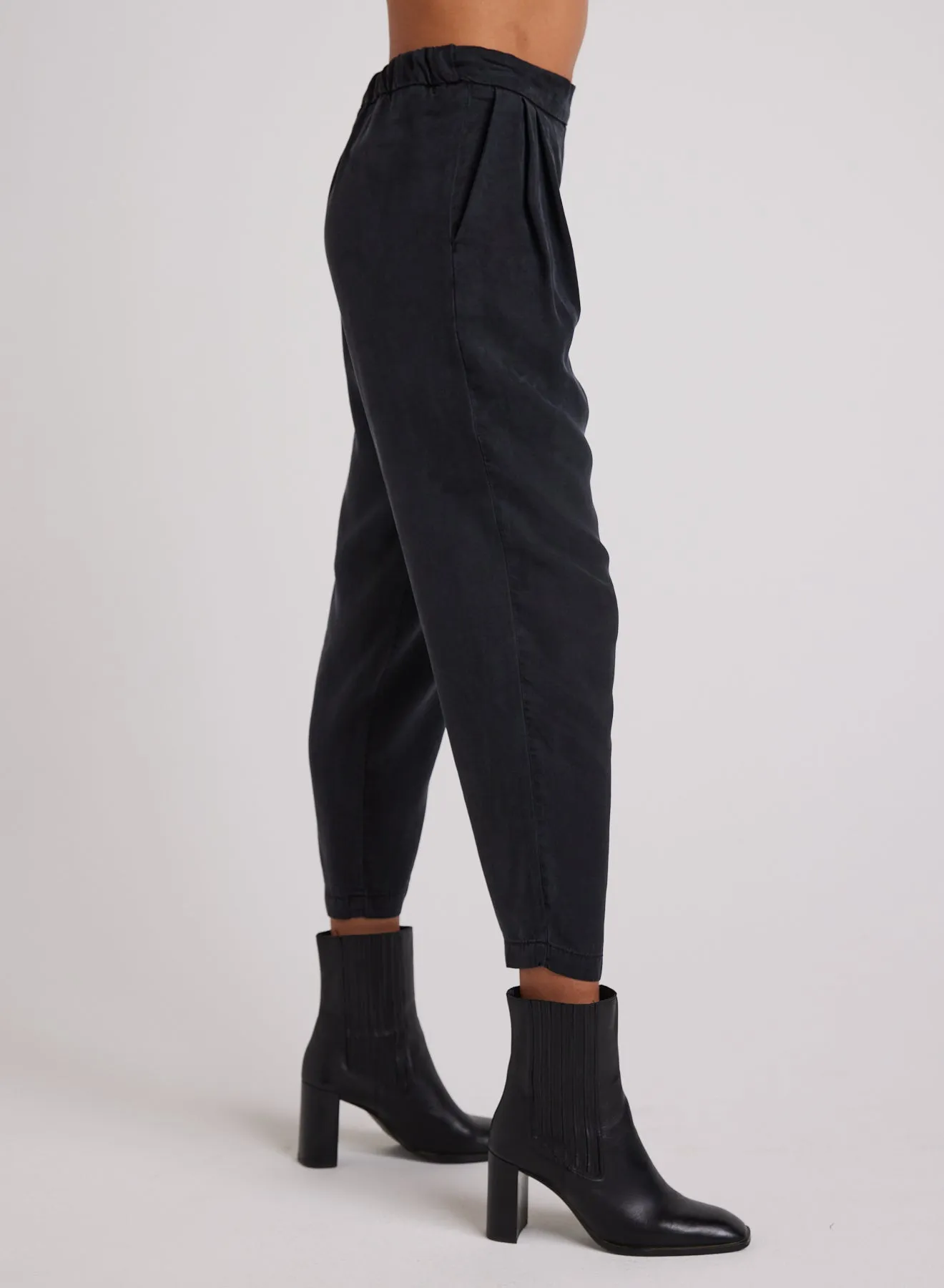 Nico Clean Waist Slouchy Trouser - Black sold by Bella Dahl product image thumbnail 4