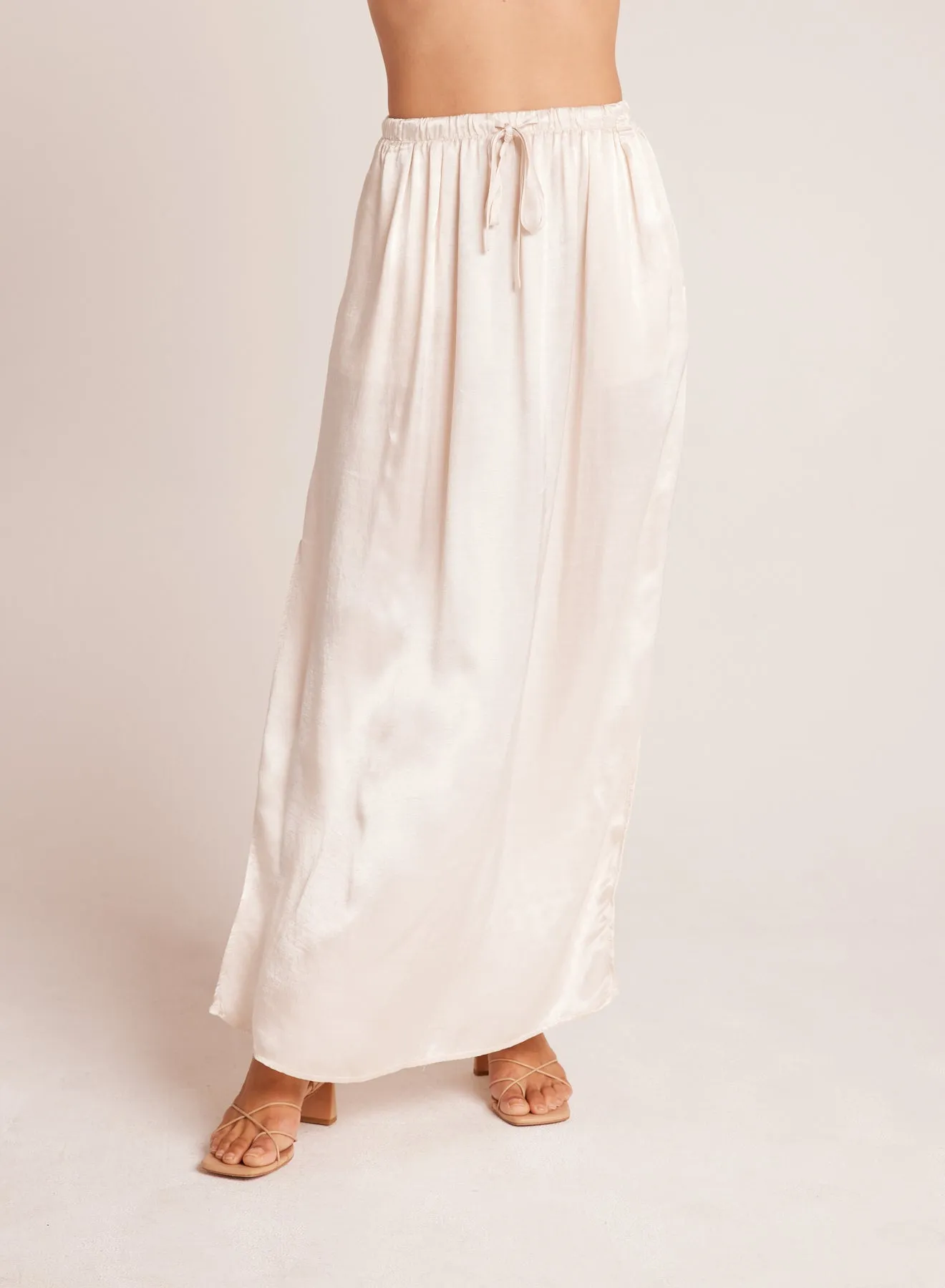 Pleat Front Maxi Skirt - Playa Sand sold by Bella Dahl product image thumbnail 3