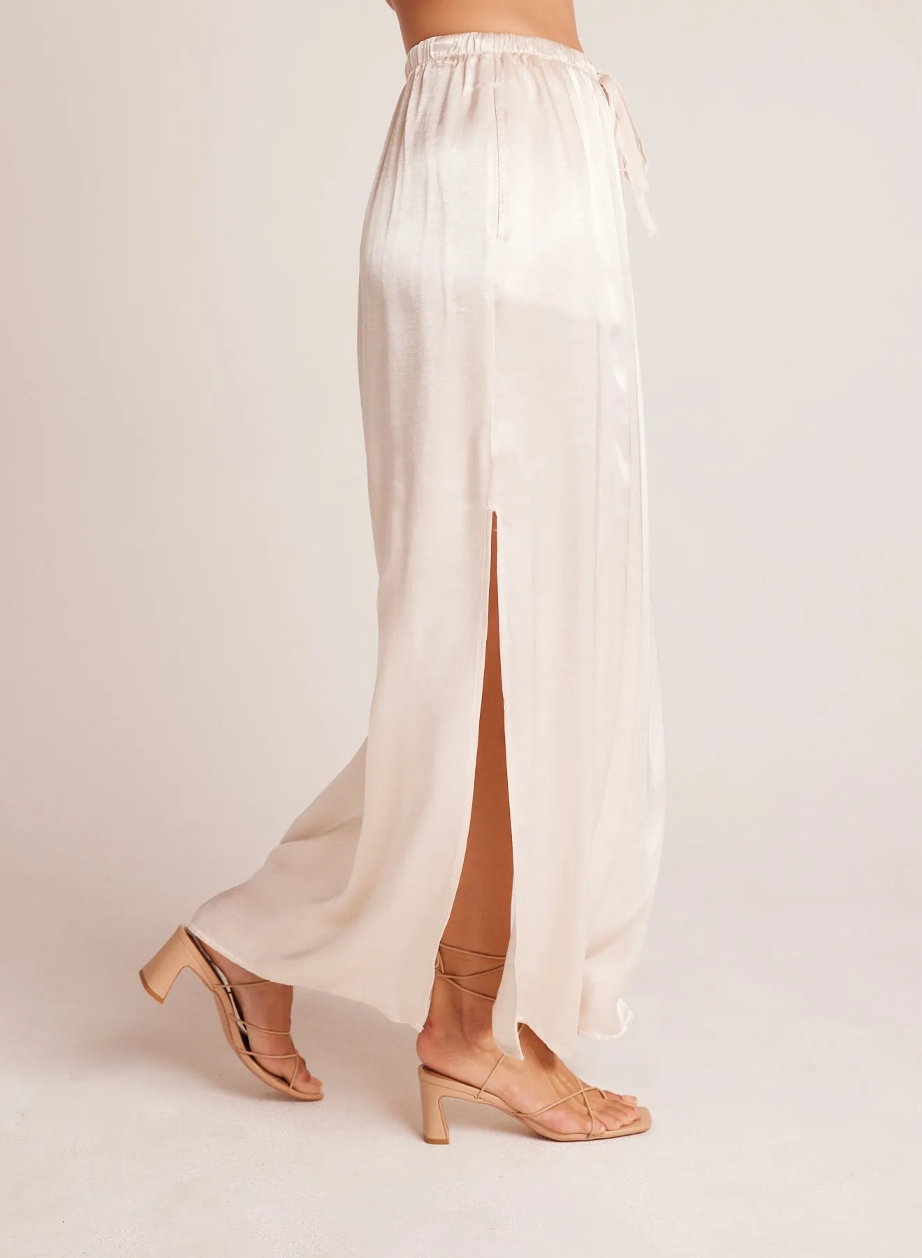 Pleat Front Maxi Skirt - Playa Sand sold by Bella Dahl product image thumbnail 4