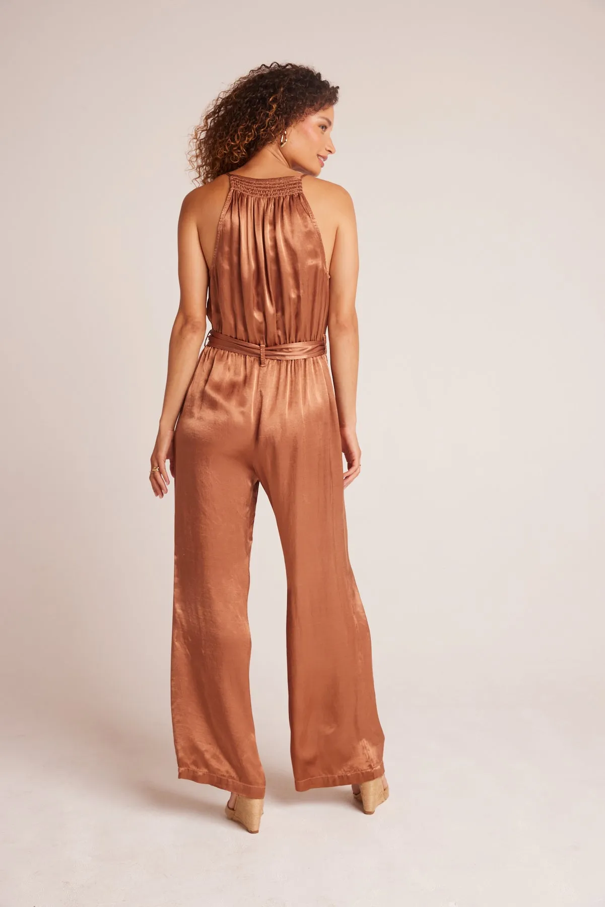 Smocked Halter Neck Jumpsuit - Curacao Coconut sold by Bella Dahl product image thumbnail 2