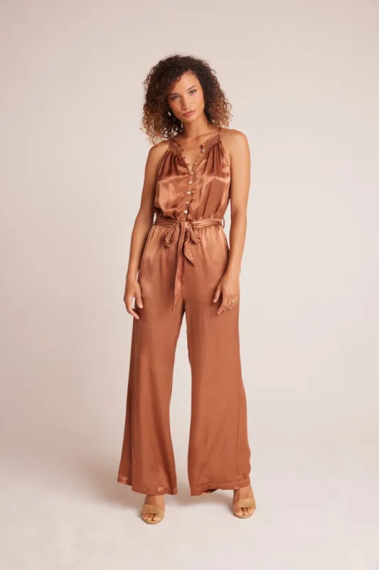 Smocked Halter Neck Jumpsuit - Curacao Coconut sold by Bella Dahl