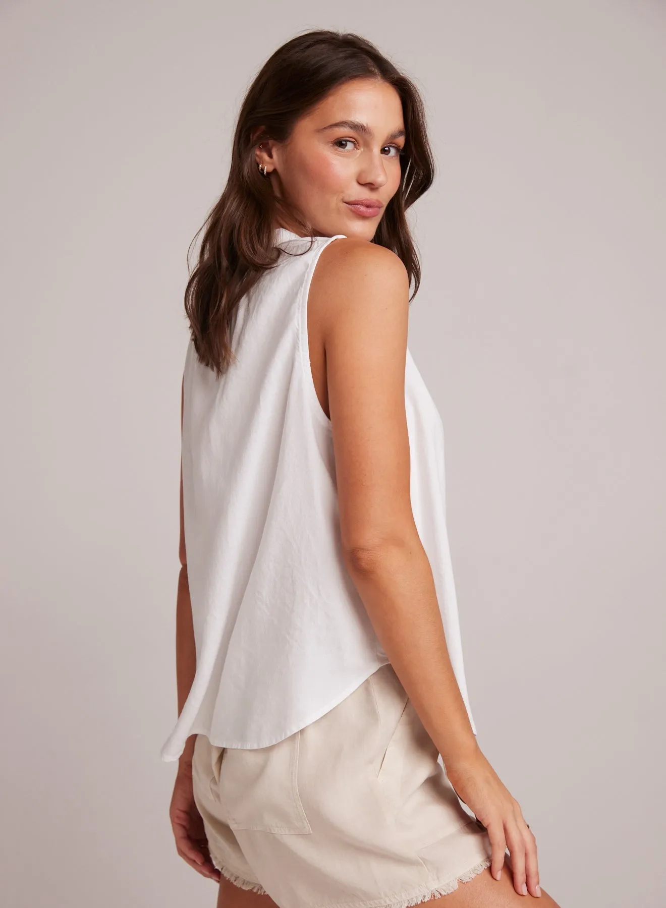 Sleeveless Pullover - White sold by Bella Dahl product image thumbnail 4