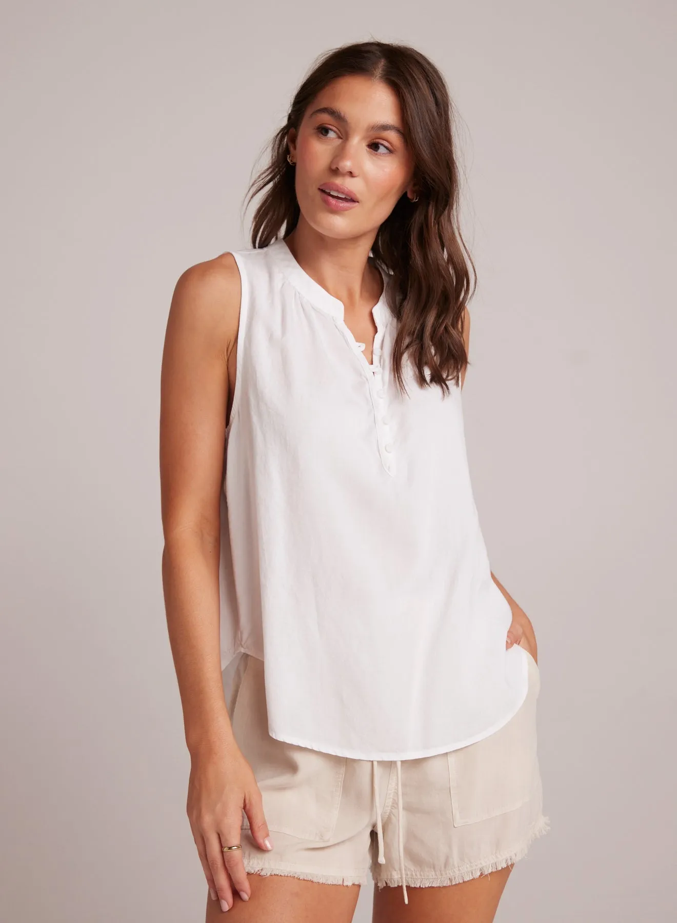Sleeveless Pullover - White sold by Bella Dahl product image thumbnail 2