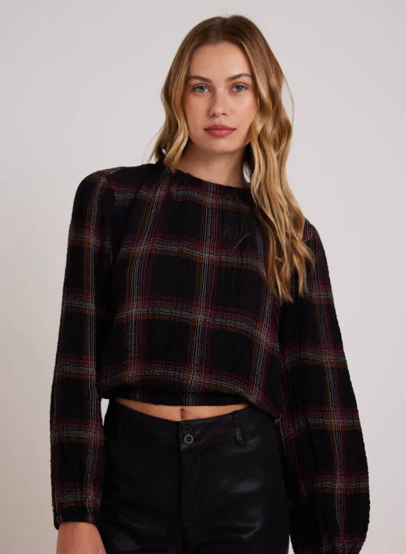 Elastic Shirred Top - Autumn Sunset Plaid sold by Bella Dahl