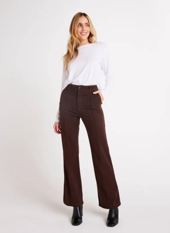 Ryder Pintuck Wide Leg - Chocolate Plum sold by Bella Dahl