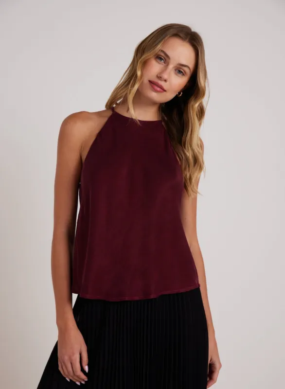 Bias Halter Top - Deep Plum sold by Bella Dahl