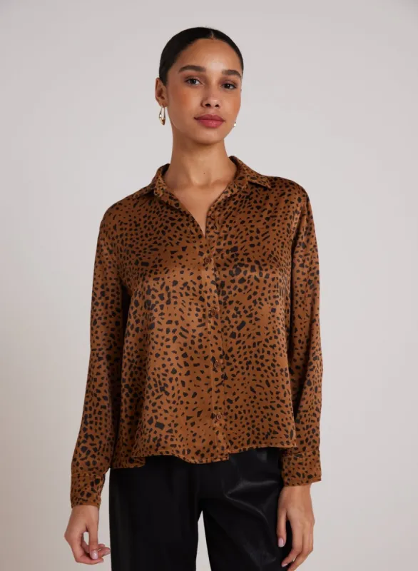 Flowy Hem Button Down - Bronzed Maple sold by Bella Dahl