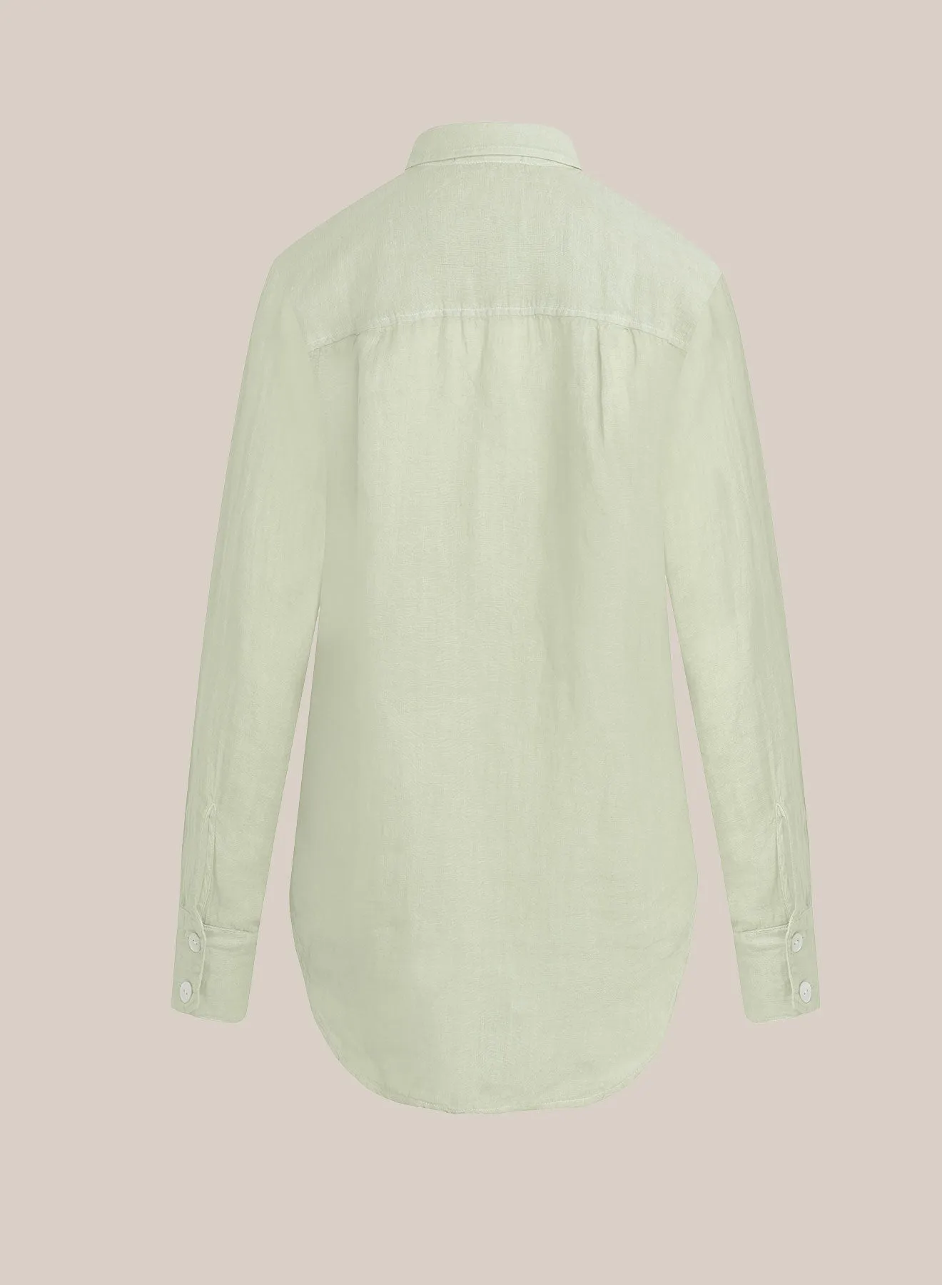 Boyfriend Button Down - Pale Palm sold by Bella Dahl product image thumbnail 2