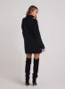 Turtle Neck Chenille Sweater Dress- Black sold by Bella Dahl