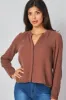 Long Sleeve Shirred Raglan Shirt - Java sold by Bella Dahl
