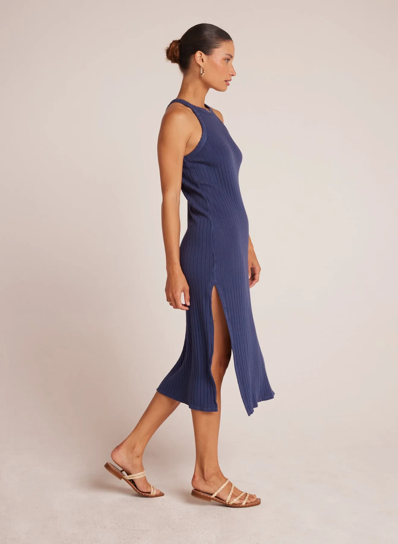 Fitted Halter Midi Dress - Nautical Navy sold by Bella Dahl product image thumbnail 3