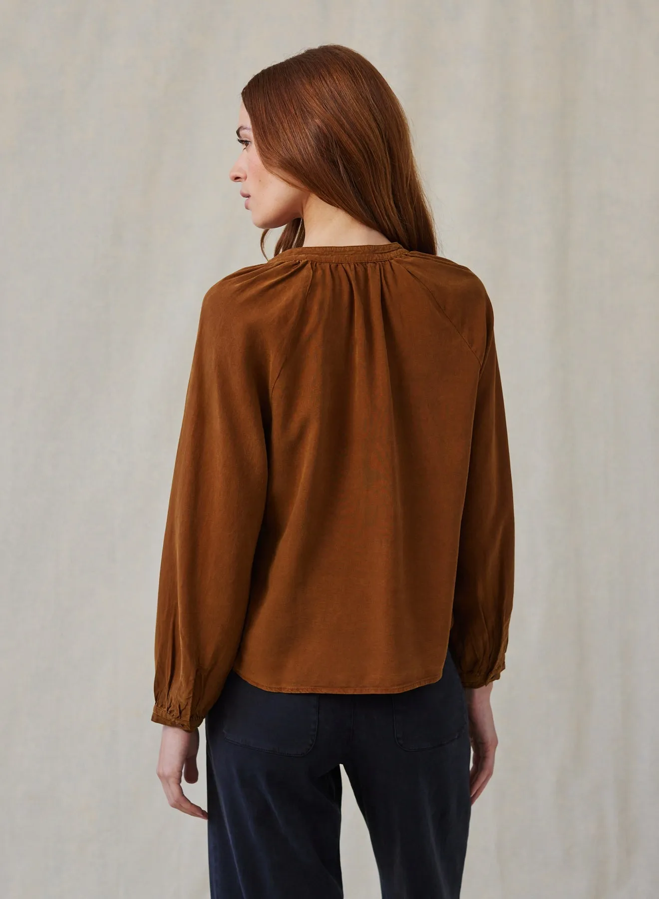 Full Sleeve Raglan Button Down - Twilight Gold sold by Bella Dahl product image thumbnail 2