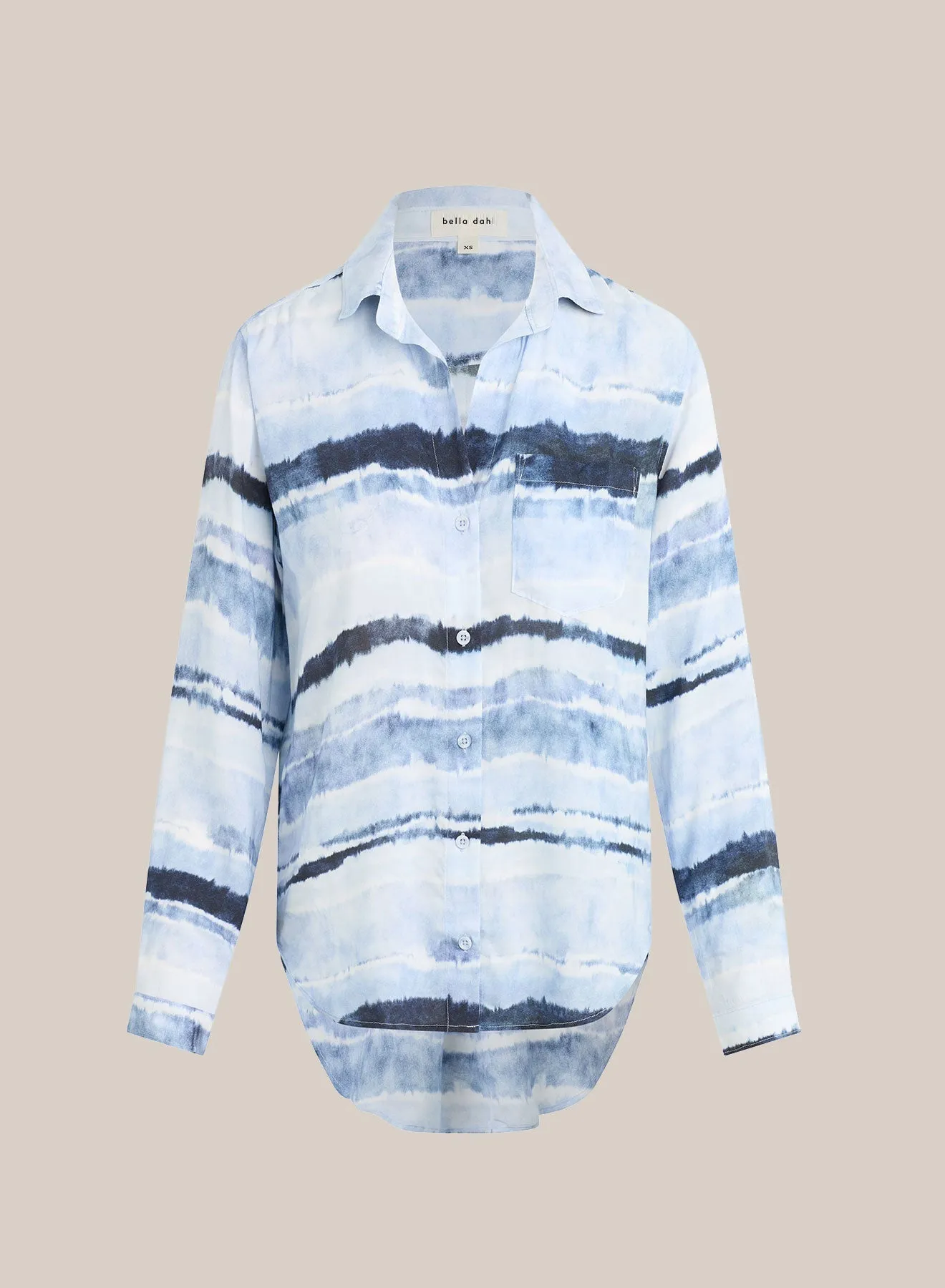 Pocket Button Down - Indigo Stripes Print sold by Bella Dahl