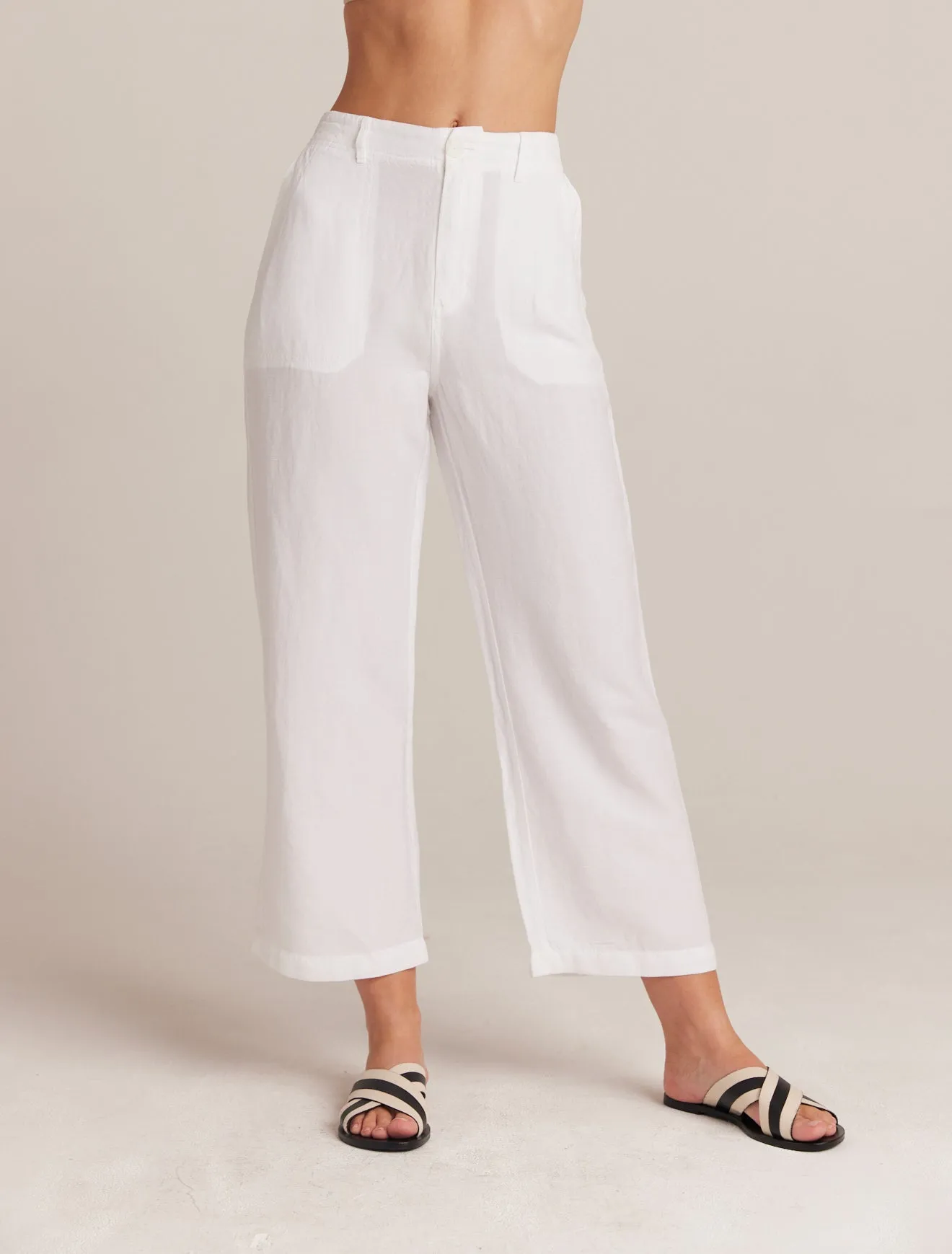 Blakely Utility Wide Leg Crop - White sold by Bella Dahl product image thumbnail 2
