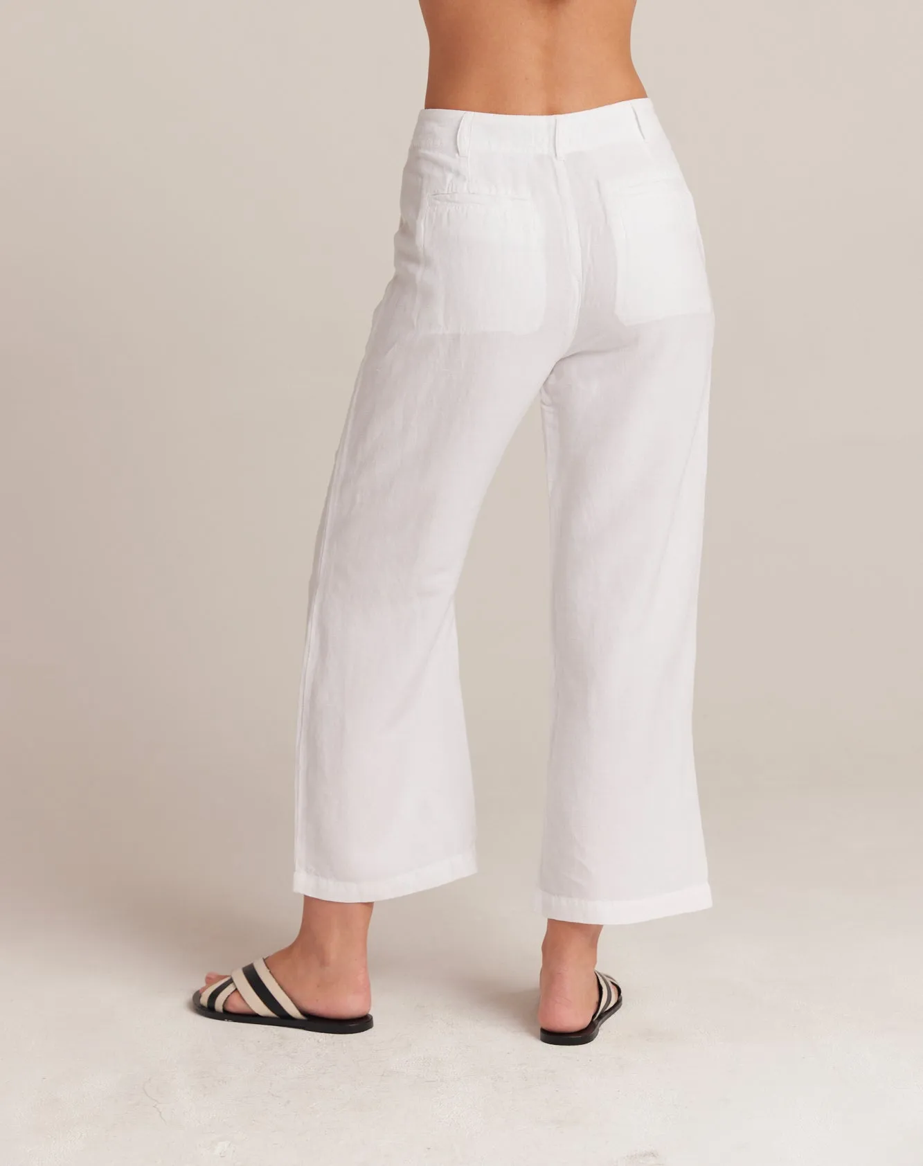 Blakely Utility Wide Leg Crop - White sold by Bella Dahl product image thumbnail 3
