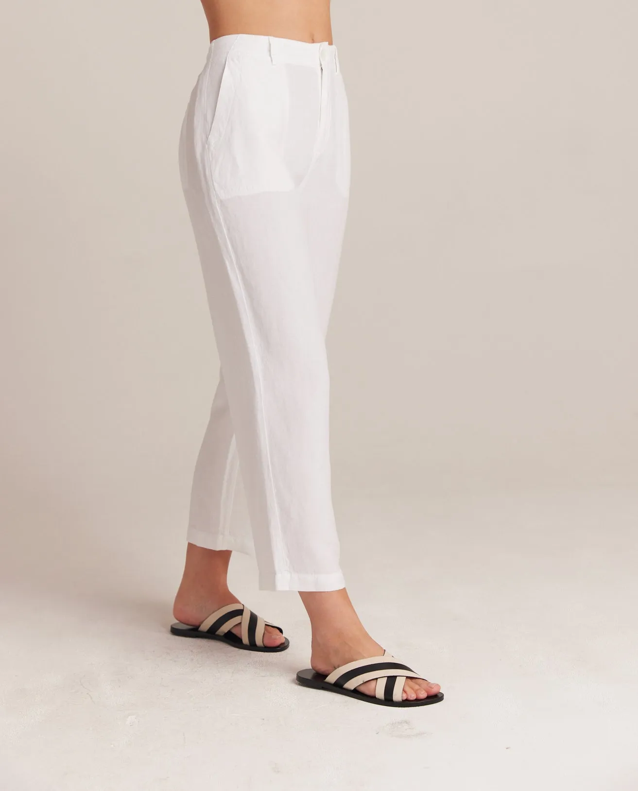 Blakely Utility Wide Leg Crop - White sold by Bella Dahl product image thumbnail 4