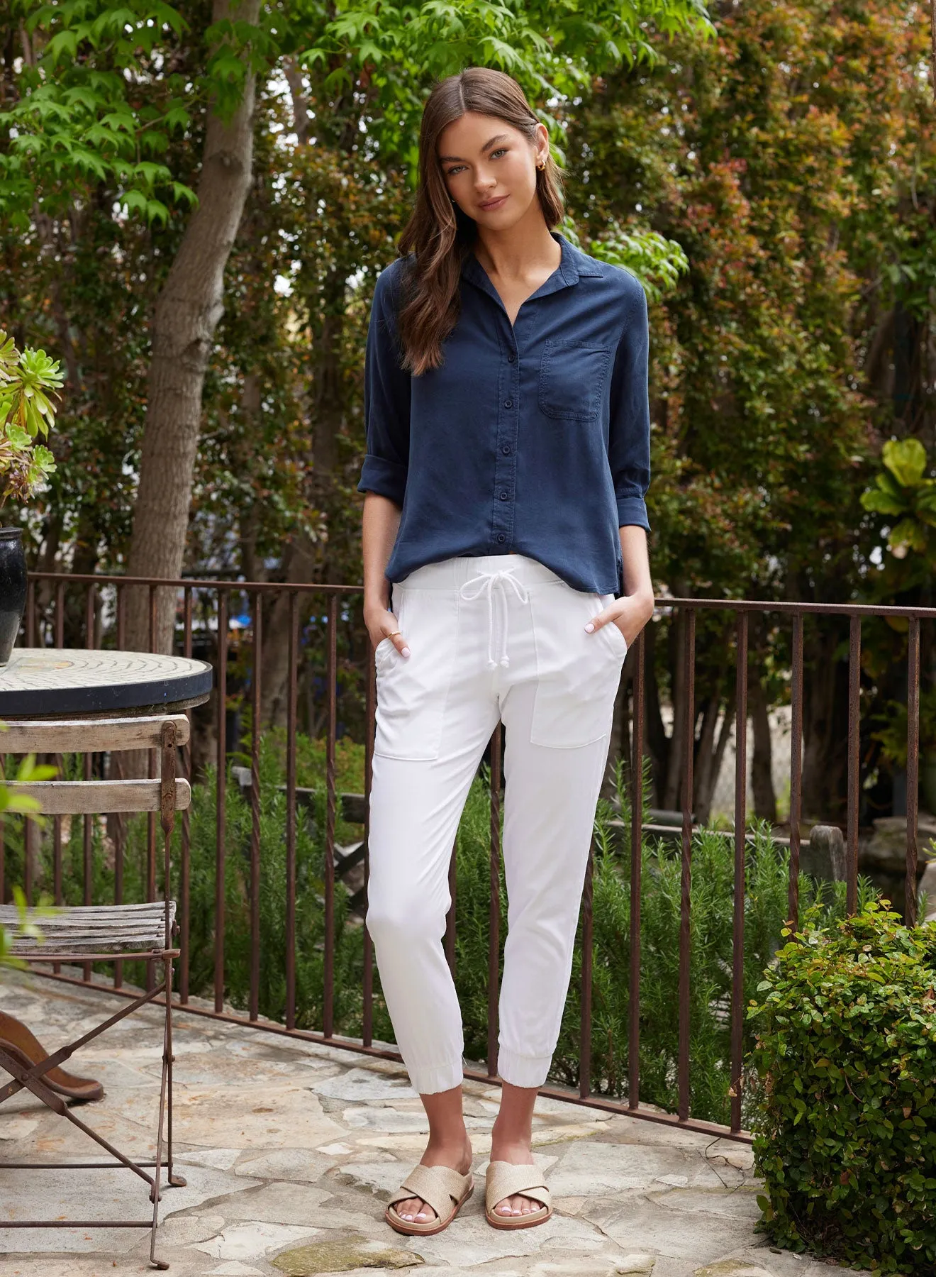 Shirt Tail Button Down - Endless Sea sold by Bella Dahl product image thumbnail 4