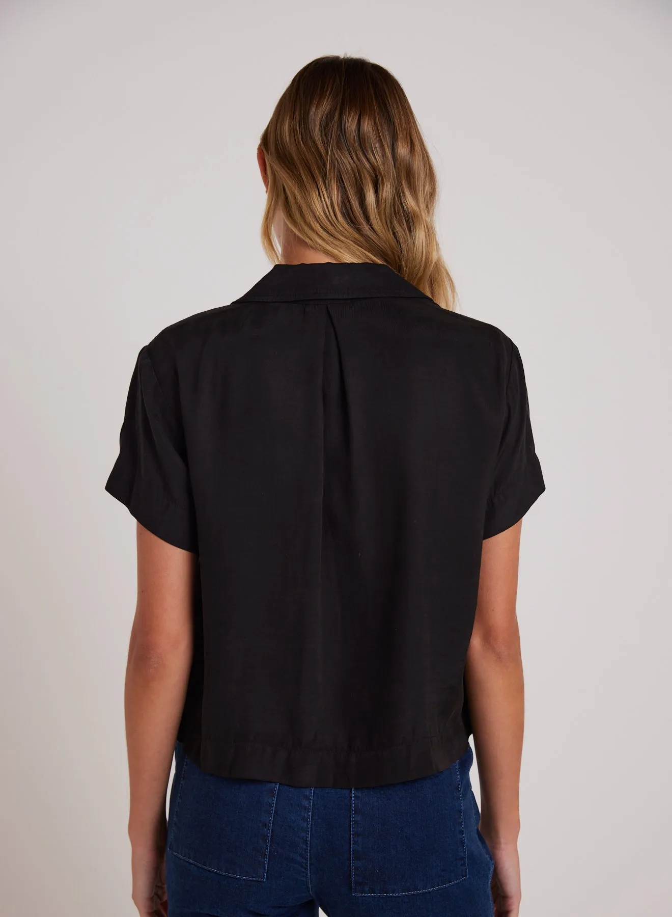 Short Sleeve Flowy Button Down - Black sold by Bella Dahl product image thumbnail 2